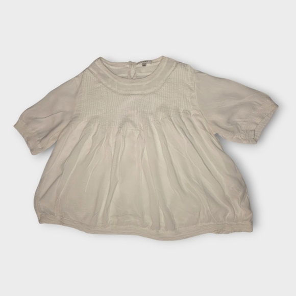 Wilfred Ivory Peasant-Style Blouse - Small - Picture 2 of 8